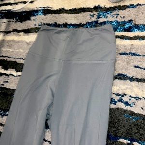 size L leggings light blue with slimming tummy waist
